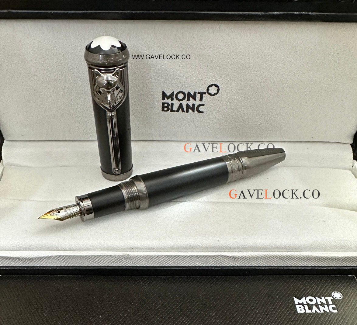 AAA Copy Montblanc Special Black Barrel & Black Matte Clip Fountain Pen